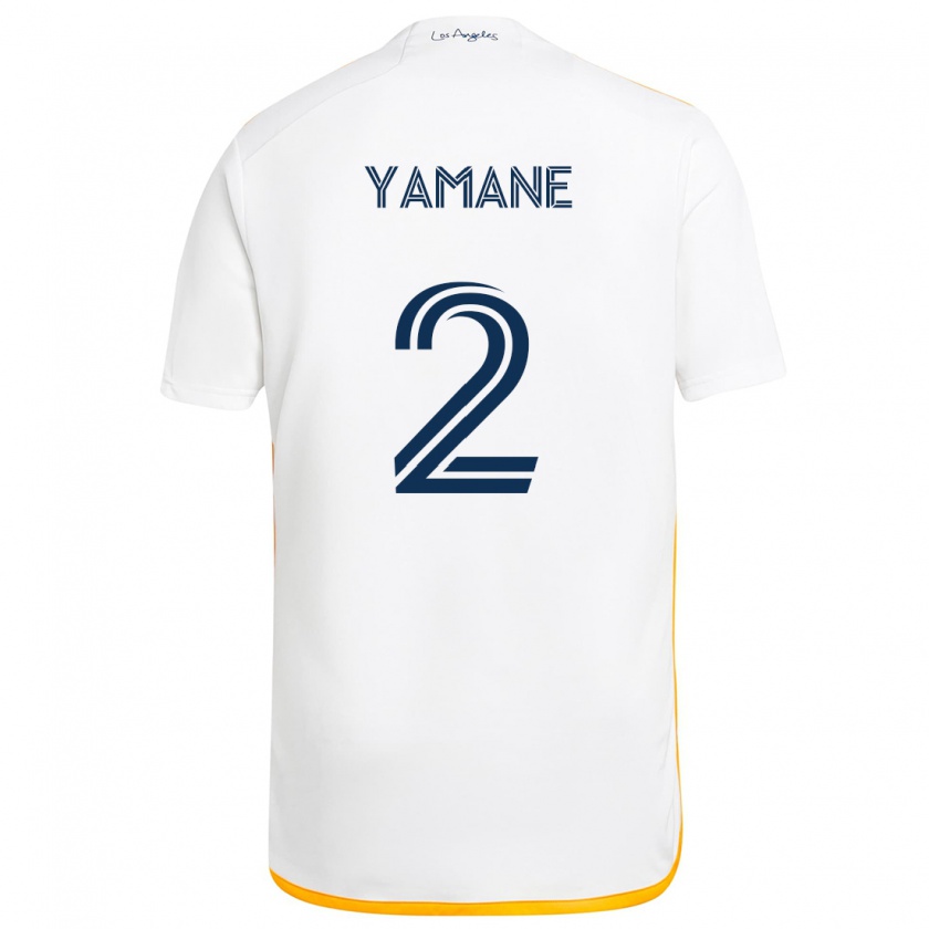 Kandiny Kinder Miki Yamane #2 Weiß Gelb Heimtrikot Trikot 2024/25 T-Shirt