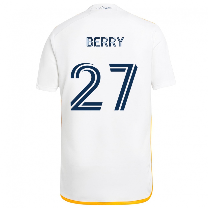 Kandiny Kinder Miguel Berry #27 Weiß Gelb Heimtrikot Trikot 2024/25 T-Shirt