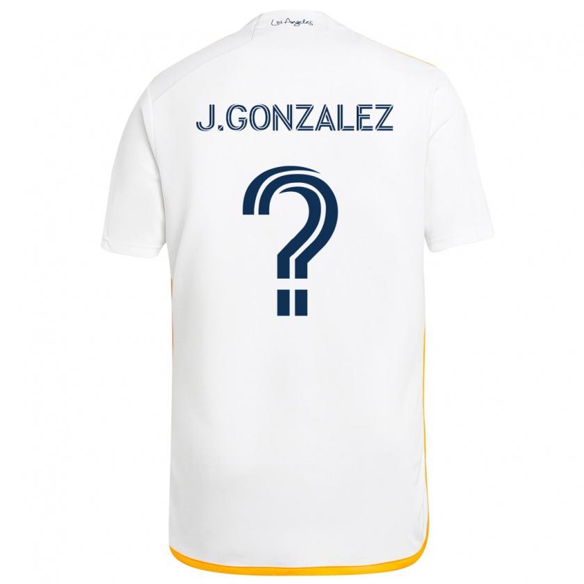 Kandiny Kinder Jesse Gonzalez #0 Weiß Gelb Heimtrikot Trikot 2024/25 T-Shirt