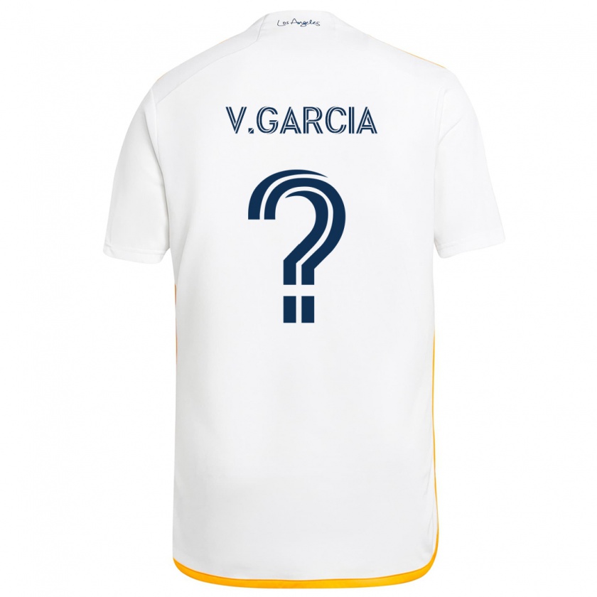 Kandiny Kinder Vicente Garcia #0 Weiß Gelb Heimtrikot Trikot 2024/25 T-Shirt