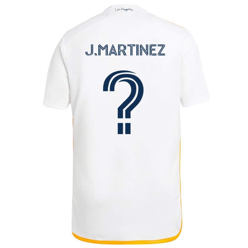 Kandiny Kinder Juan Martinez #0 Weiß Gelb Heimtrikot Trikot 2024/25 T-Shirt