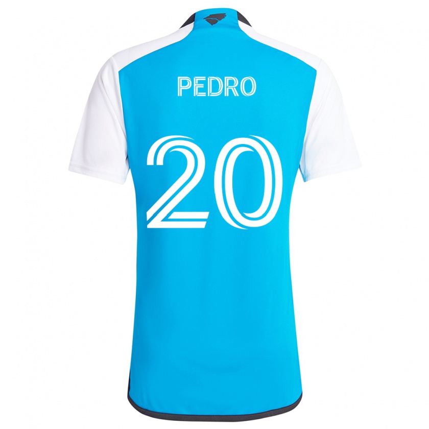 Kandiny Kinder João Pedro #20 Blau Weiss Heimtrikot Trikot 2024/25 T-Shirt