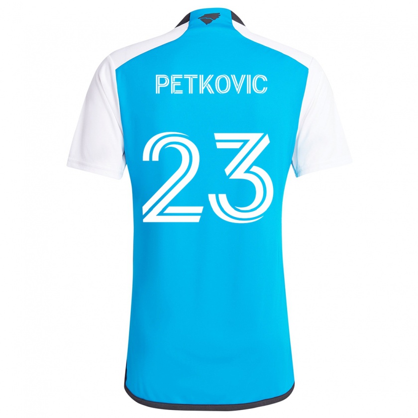 Kandiny Kinder Nikola Petkovic #23 Blau Weiss Heimtrikot Trikot 2024/25 T-Shirt