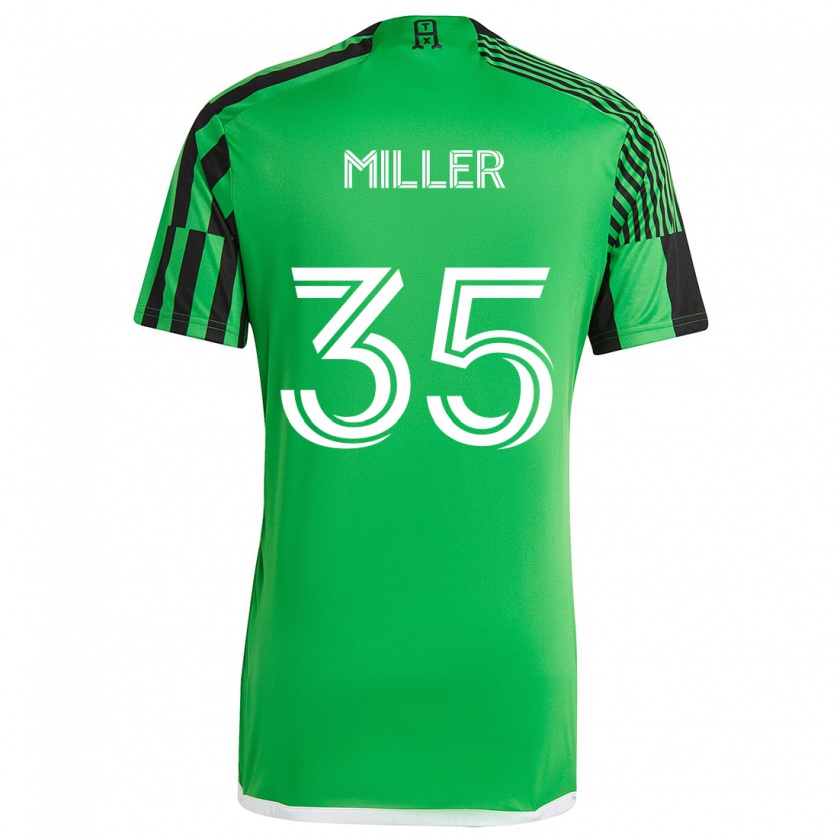 Kandiny Kinder Mason Miller #35 Grün Schwarz Heimtrikot Trikot 2024/25 T-Shirt