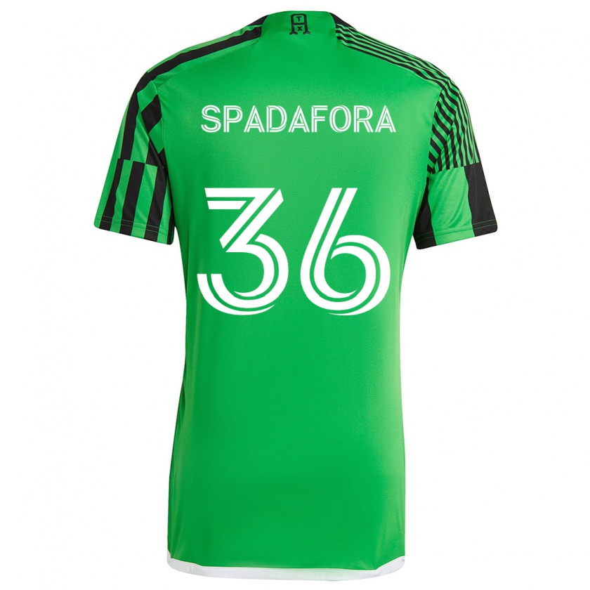 Kandiny Kinder Luke Spadafora #36 Grün Schwarz Heimtrikot Trikot 2024/25 T-Shirt