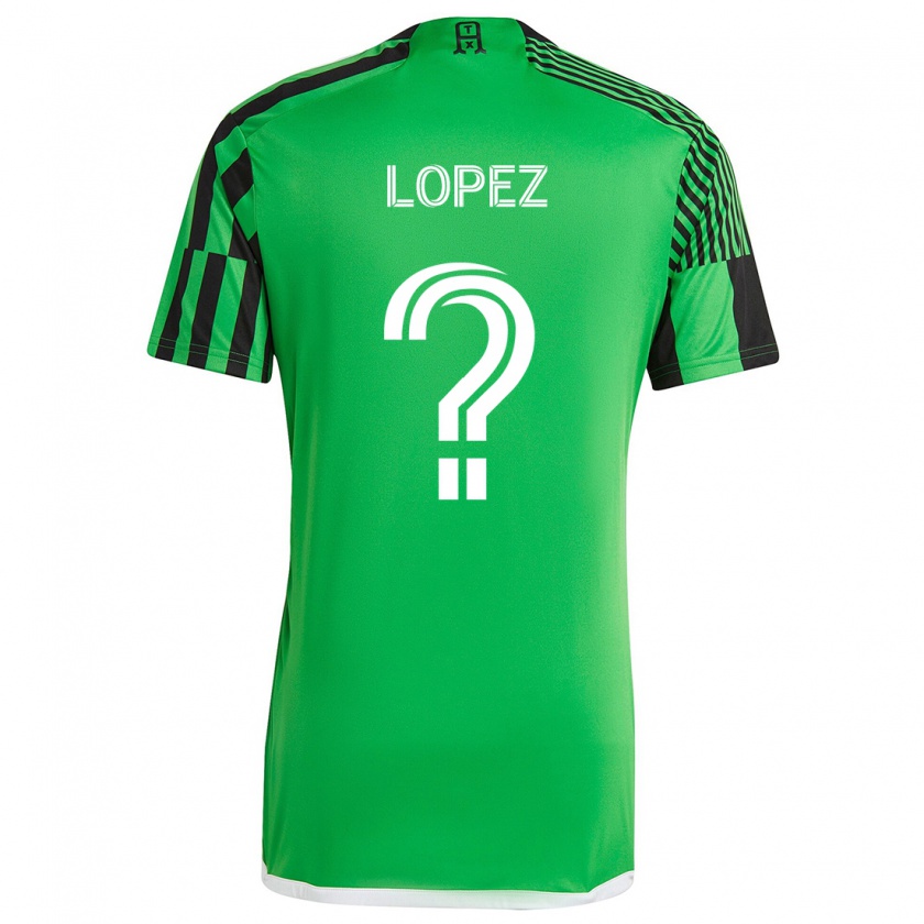 Kandiny Kinder Eric López #0 Grün Schwarz Heimtrikot Trikot 2024/25 T-Shirt