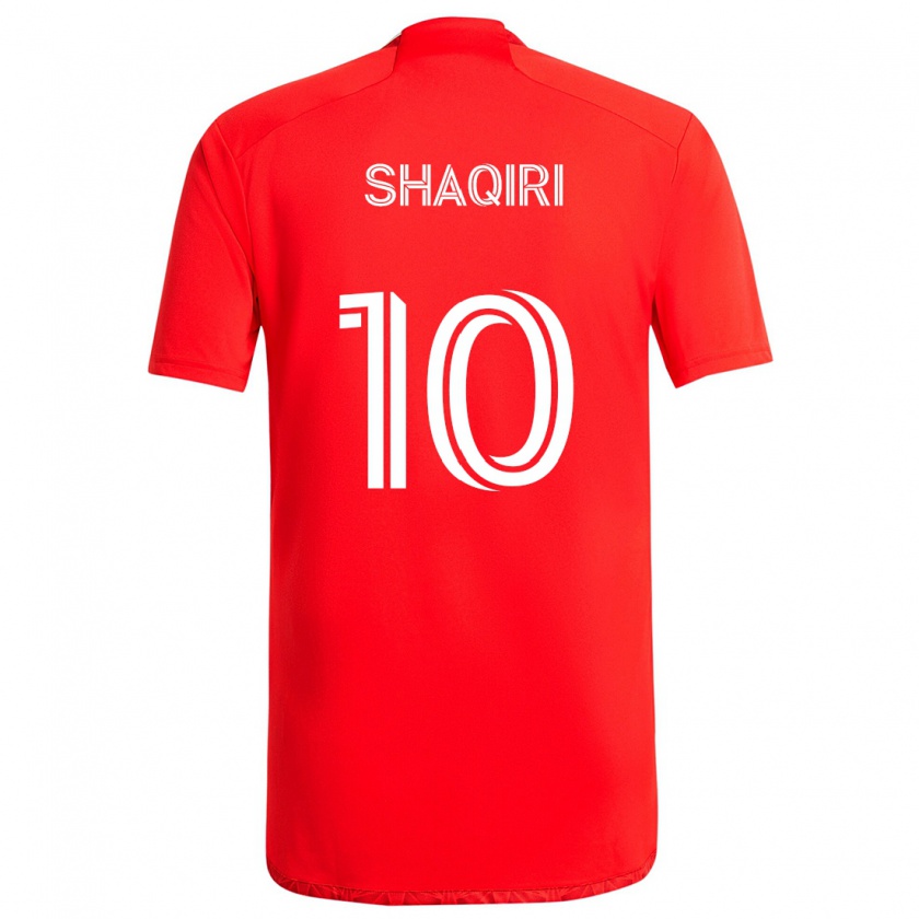 Kandiny Kinder Xherdan Shaqiri #10 Rot-Weiss Heimtrikot Trikot 2024/25 T-Shirt