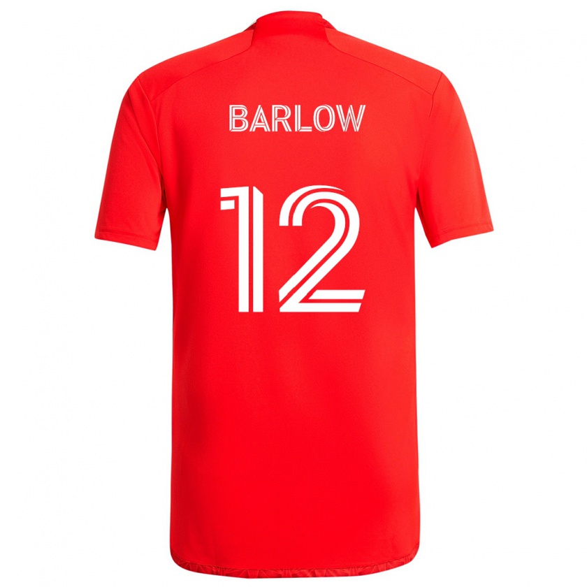 Kandiny Kinder Tom Barlow #12 Rot-Weiss Heimtrikot Trikot 2024/25 T-Shirt