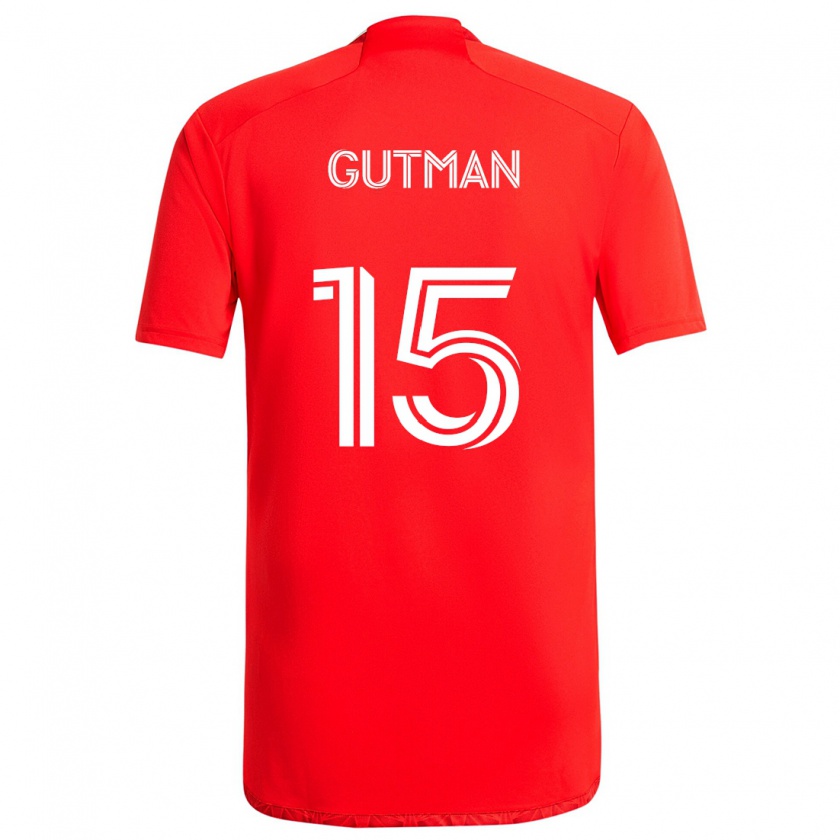 Kandiny Kinder Andrew Gutman #15 Rot-Weiss Heimtrikot Trikot 2024/25 T-Shirt