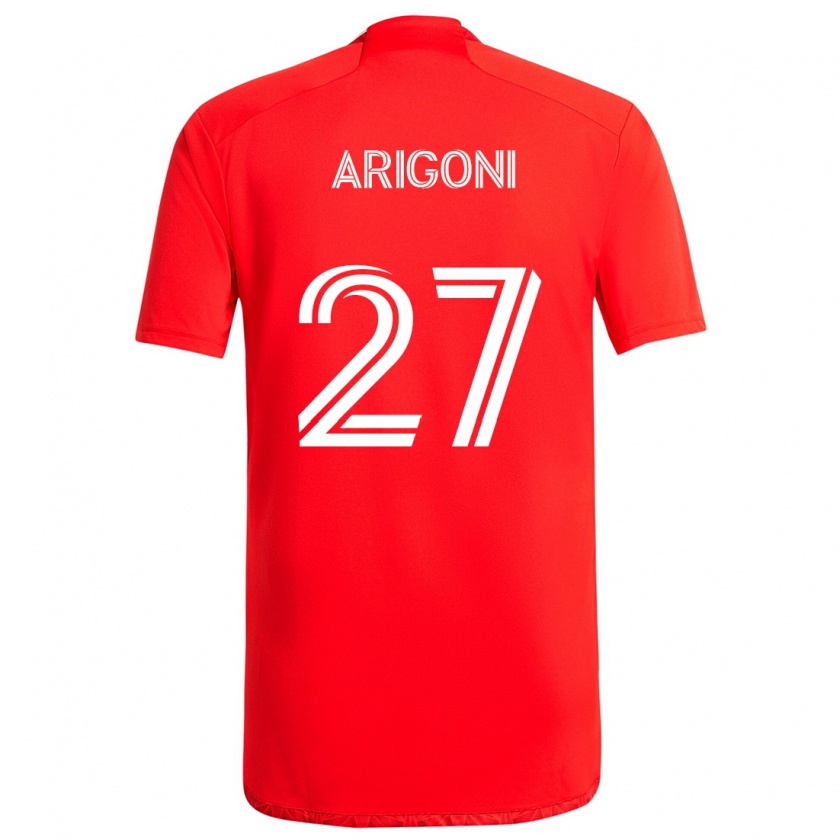 Kandiny Kinder Allan Arigoni #27 Rot-Weiss Heimtrikot Trikot 2024/25 T-Shirt