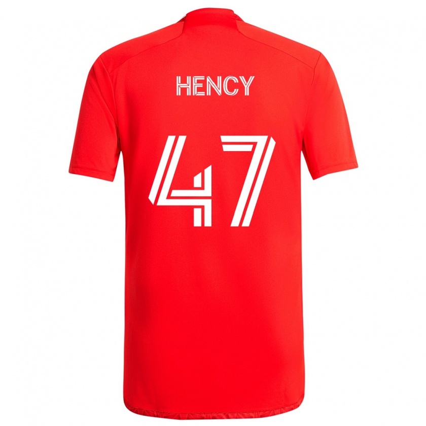 Kandiny Kinder Billy Hency #47 Rot-Weiss Heimtrikot Trikot 2024/25 T-Shirt