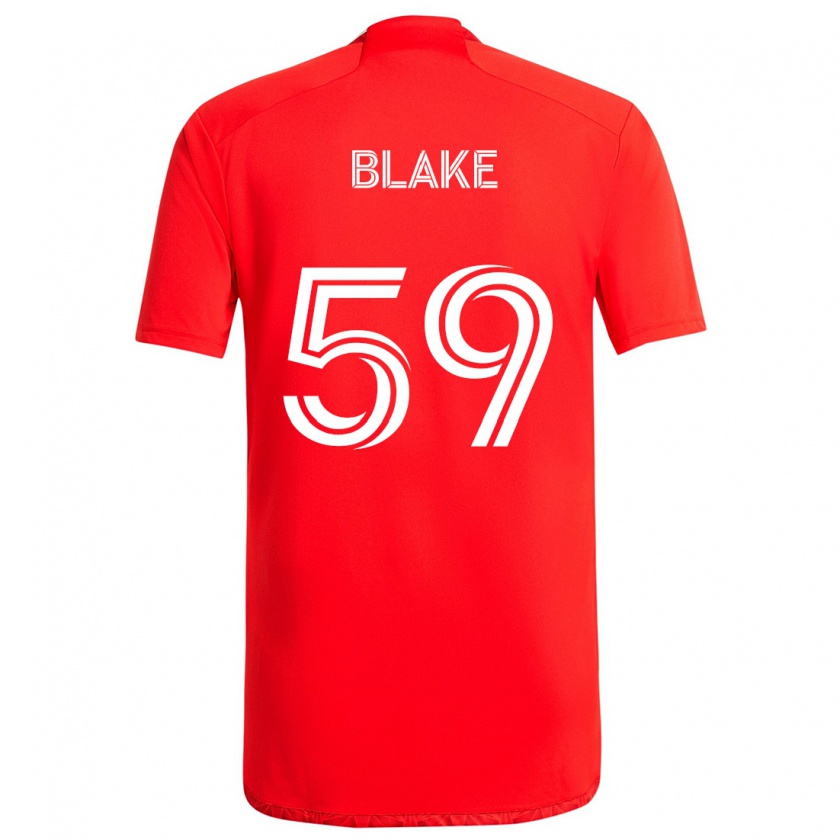 Kandiny Kinder Romain Blake #59 Rot-Weiss Heimtrikot Trikot 2024/25 T-Shirt