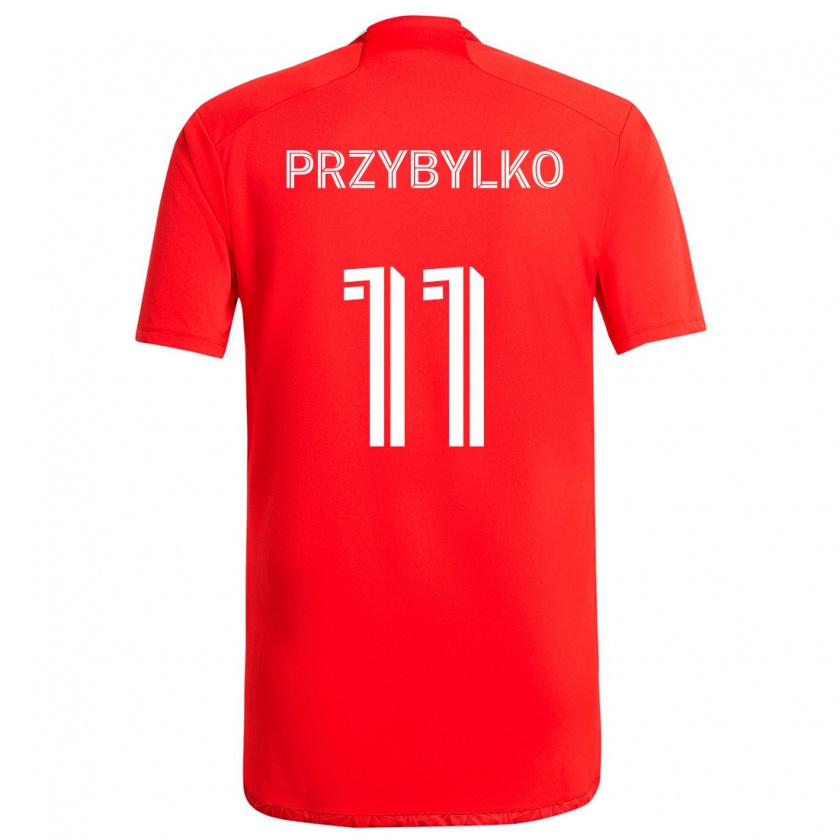 Kandiny Kinder Kacper Przybylko #11 Rot-Weiss Heimtrikot Trikot 2024/25 T-Shirt