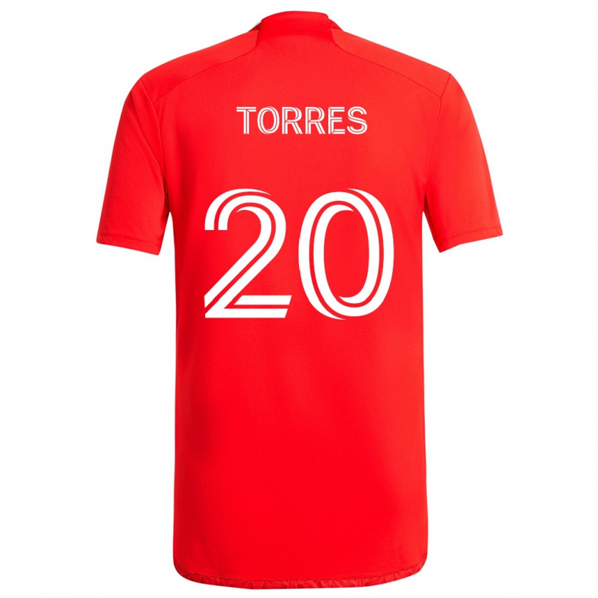 Kandiny Kinder Jairo Torres #20 Rot-Weiss Heimtrikot Trikot 2024/25 T-Shirt