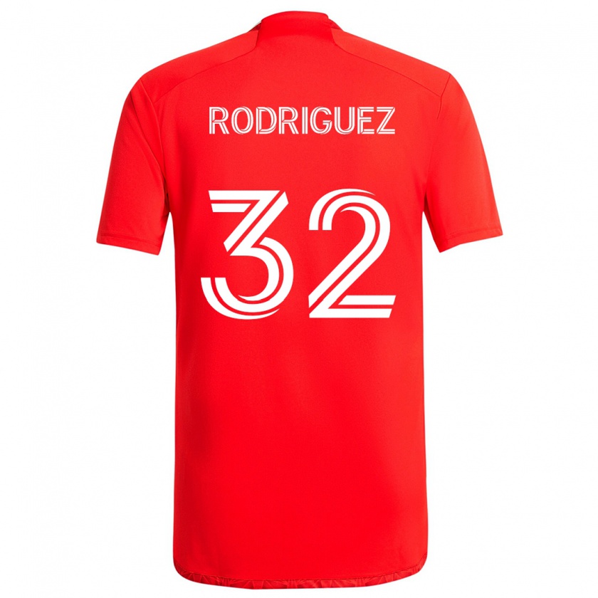 Kandiny Kinder Missael Rodríguez #32 Rot-Weiss Heimtrikot Trikot 2024/25 T-Shirt