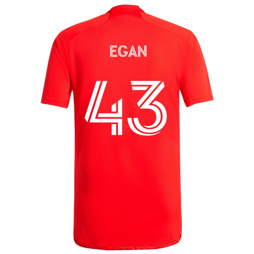 Kandiny Kinder Noah Egan #43 Rot-Weiss Heimtrikot Trikot 2024/25 T-Shirt