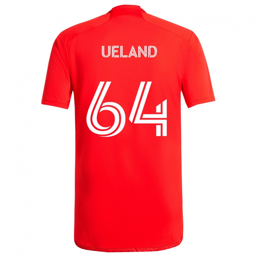 Kandiny Kinder Andreas Ueland #64 Rot-Weiss Heimtrikot Trikot 2024/25 T-Shirt