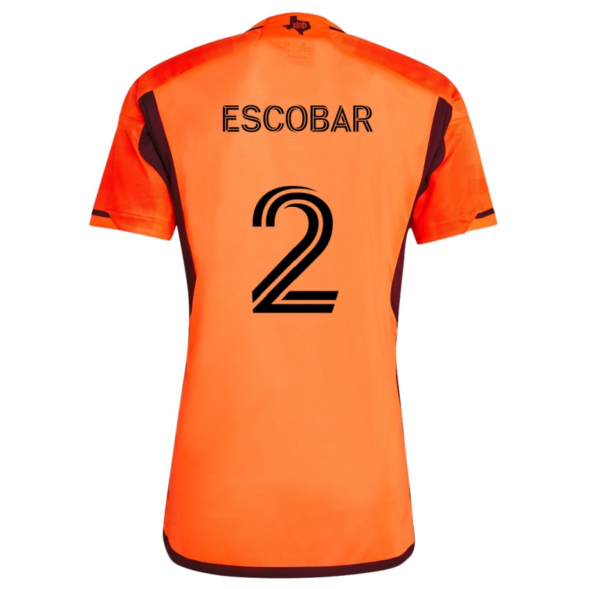 Kandiny Kinder Franco Escobar #2 Orange Schwarz Heimtrikot Trikot 2024/25 T-Shirt