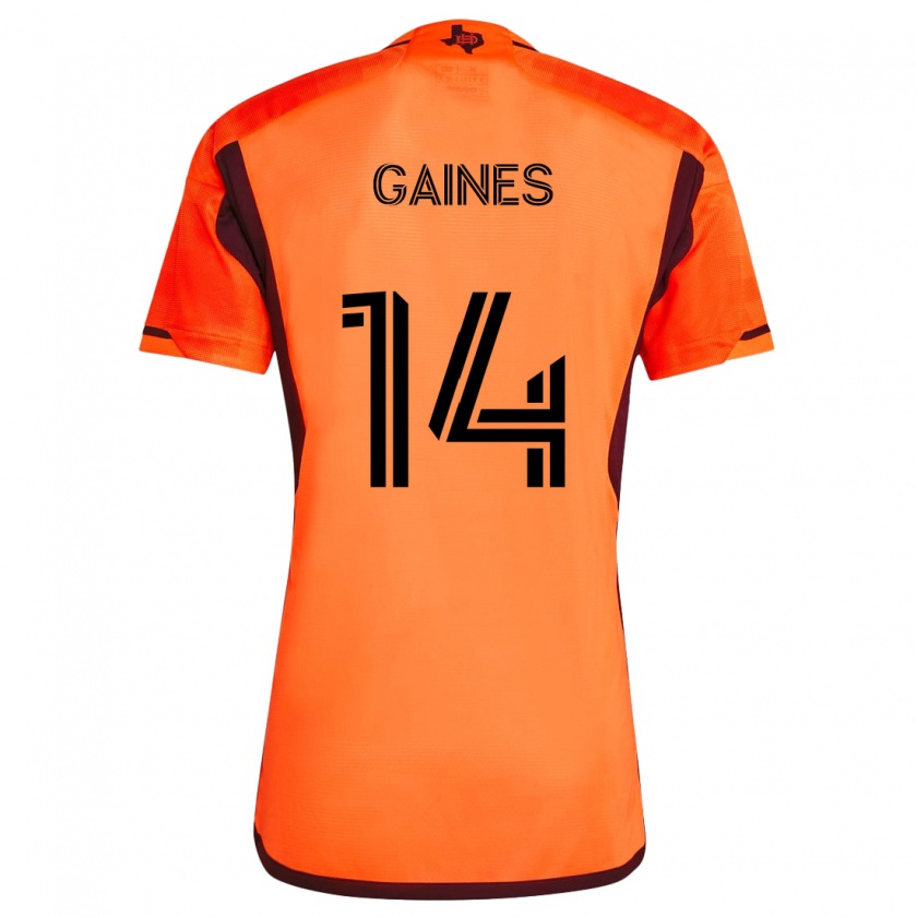 Kandiny Kinder Mckinze Gaines #14 Orange Schwarz Heimtrikot Trikot 2024/25 T-Shirt