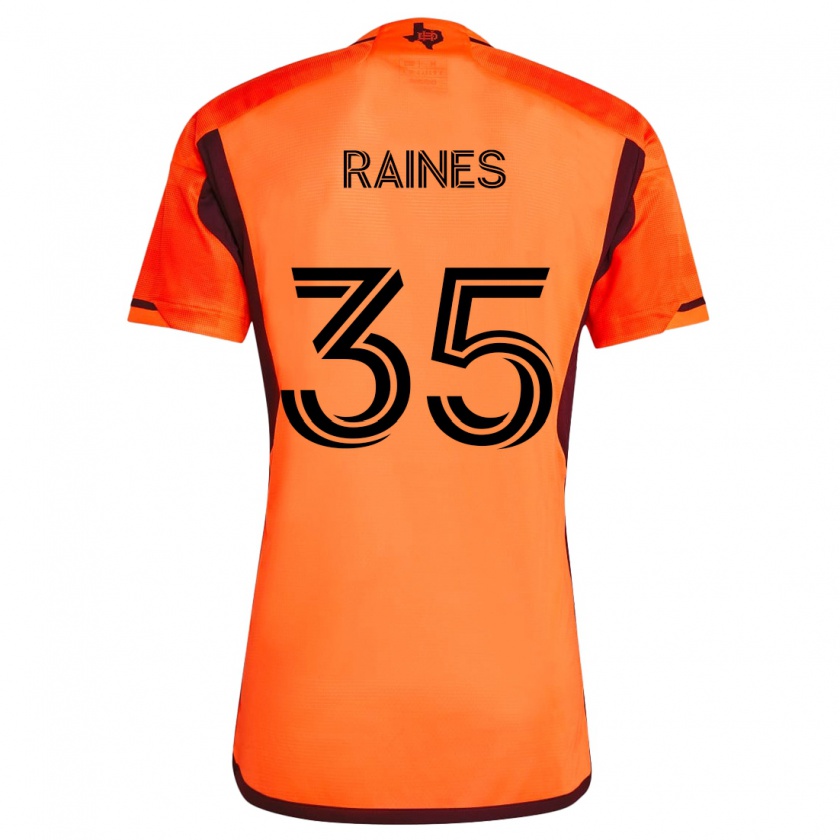 Kandiny Kinder Brooklyn Raines #35 Orange Schwarz Heimtrikot Trikot 2024/25 T-Shirt