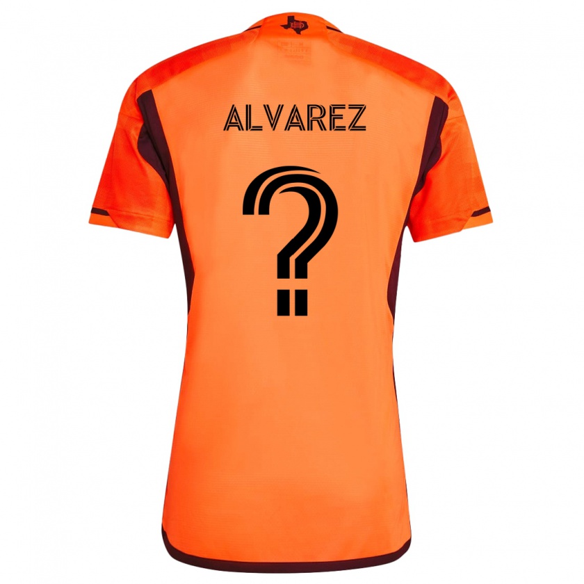 Kandiny Kinder Gianmarco Alvarez #0 Orange Schwarz Heimtrikot Trikot 2024/25 T-Shirt