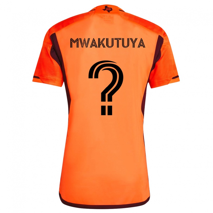 Kandiny Kinder Isaac Mwakutuya #0 Orange Schwarz Heimtrikot Trikot 2024/25 T-Shirt