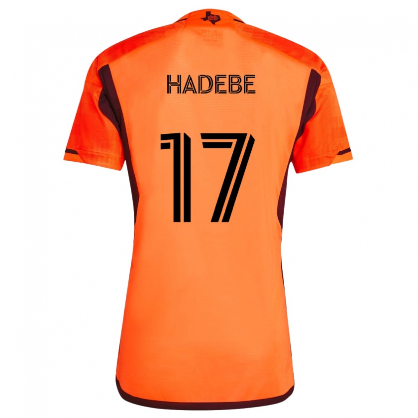 Kandiny Kinder Teenage Hadebe #17 Orange Schwarz Heimtrikot Trikot 2024/25 T-Shirt