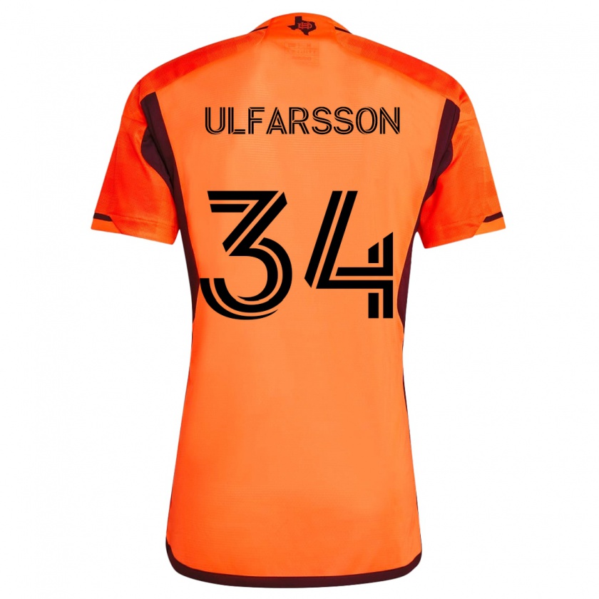 Kandiny Kinder Thor Úlfarsson #34 Orange Schwarz Heimtrikot Trikot 2024/25 T-Shirt