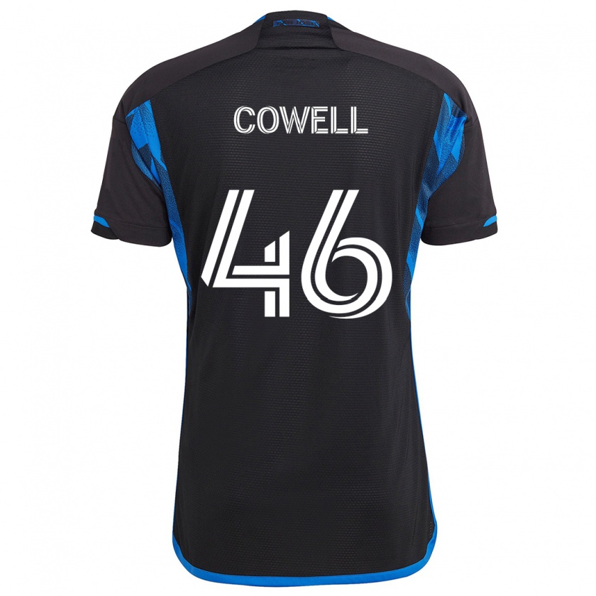 Kandiny Kinder Chance Cowell #46 Blau Schwarz Heimtrikot Trikot 2024/25 T-Shirt