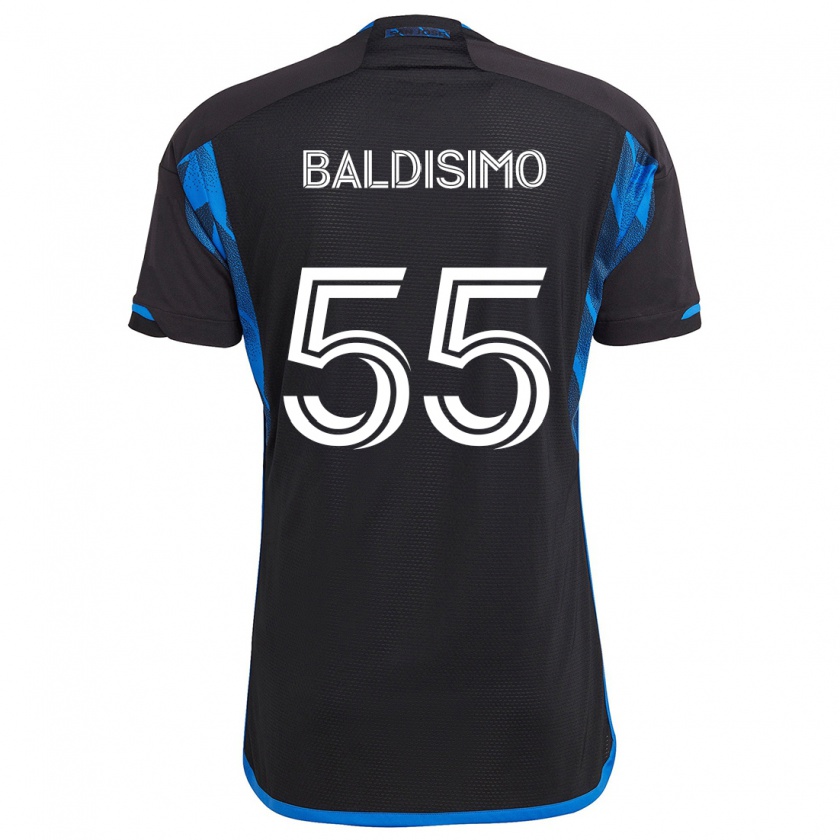 Kandiny Kinder Michael Baldisimo #55 Blau Schwarz Heimtrikot Trikot 2024/25 T-Shirt