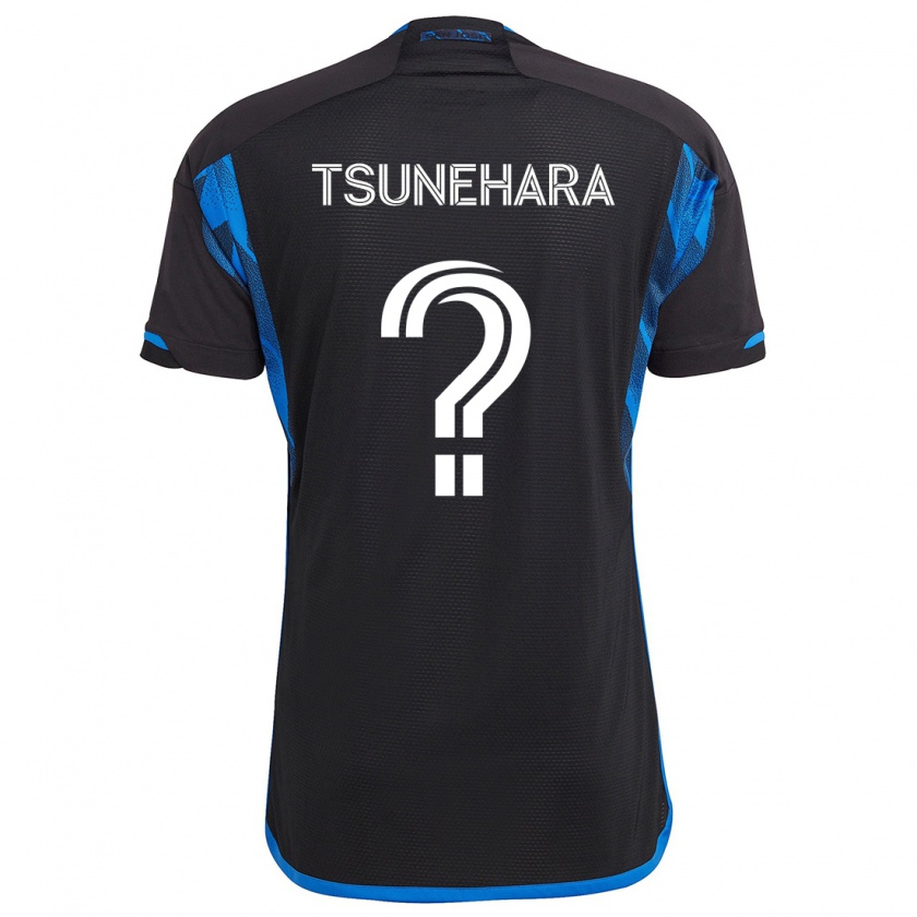 Kandiny Kinder Roka Tsunehara #0 Blau Schwarz Heimtrikot Trikot 2024/25 T-Shirt