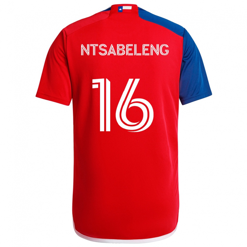 Kandiny Kinder Tsiki Ntsabeleng #16 Blau Rot Heimtrikot Trikot 2024/25 T-Shirt