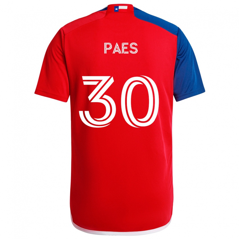 Kandiny Kinder Maarten Paes #30 Blau Rot Heimtrikot Trikot 2024/25 T-Shirt