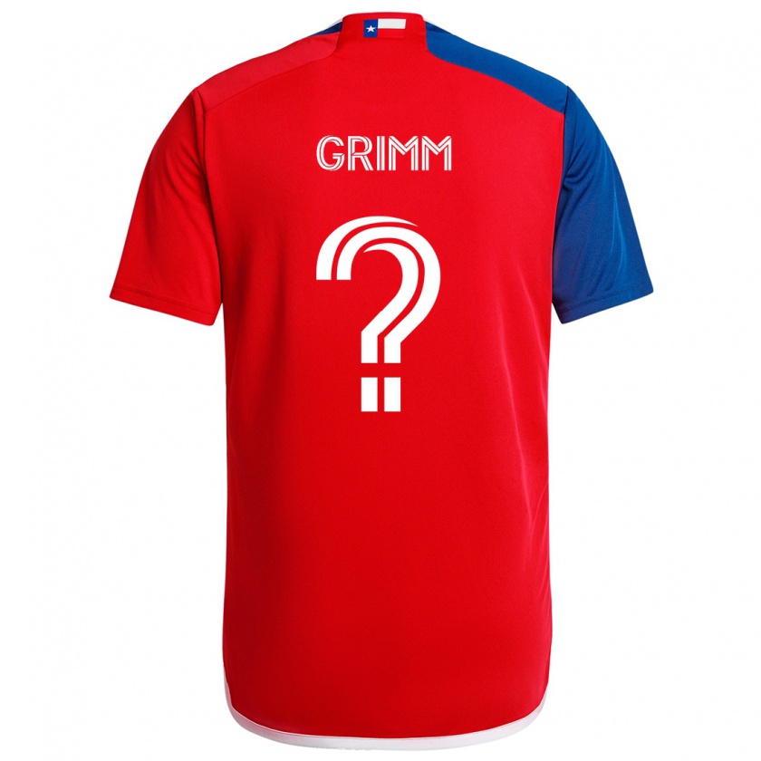 Kandiny Kinder Mason Grimm #0 Blau Rot Heimtrikot Trikot 2024/25 T-Shirt