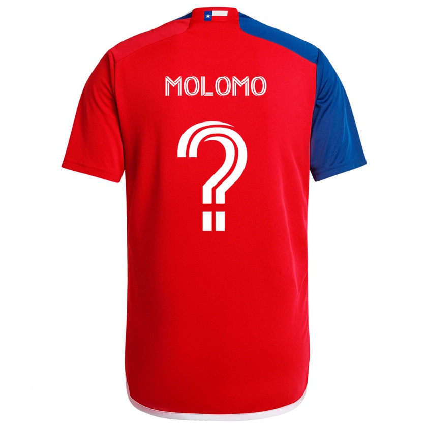 Kandiny Kinder Zach Molomo #0 Blau Rot Heimtrikot Trikot 2024/25 T-Shirt