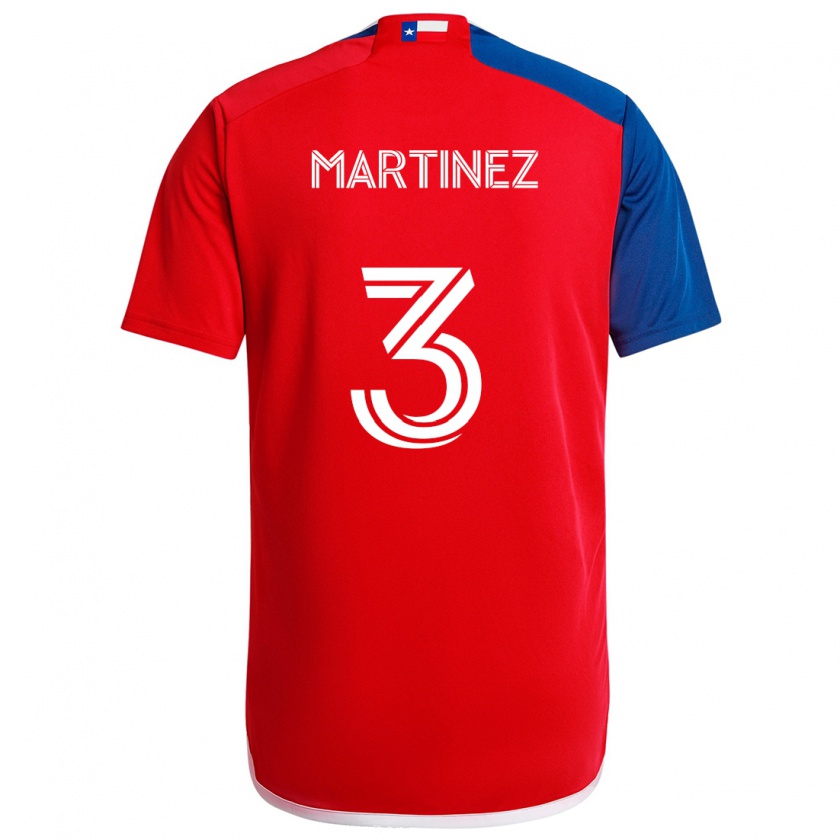 Kandiny Kinder José Antonio Martínez #3 Blau Rot Heimtrikot Trikot 2024/25 T-Shirt