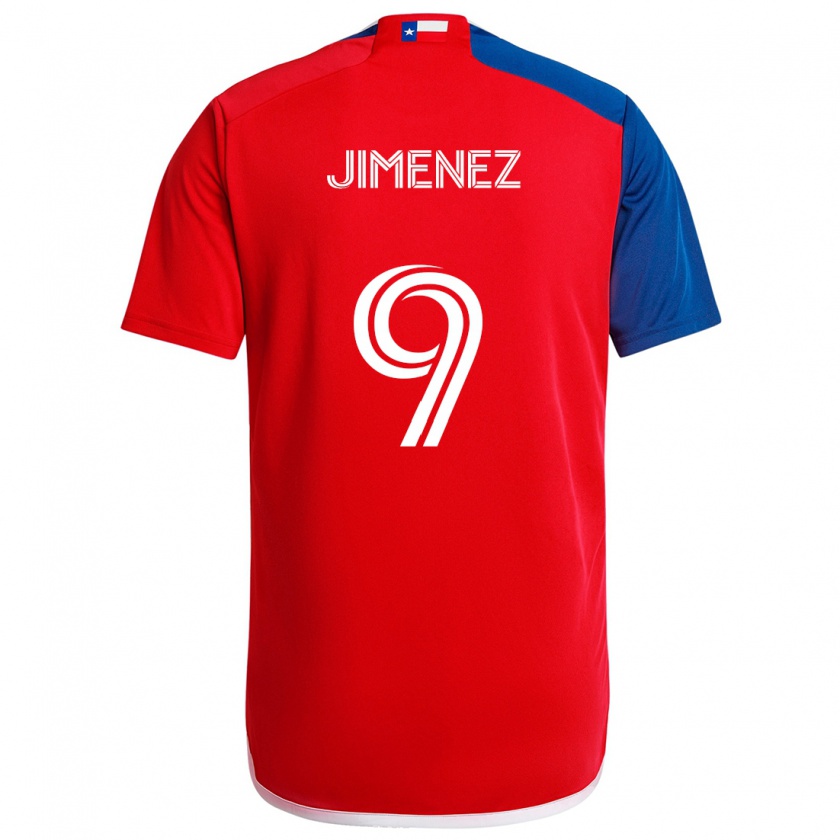 Kandiny Kinder Jesús Jiménez #9 Blau Rot Heimtrikot Trikot 2024/25 T-Shirt