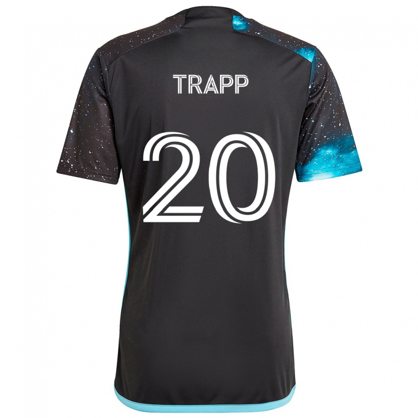 Kandiny Kinder Wil Trapp #20 Schwarz Blau Heimtrikot Trikot 2024/25 T-Shirt