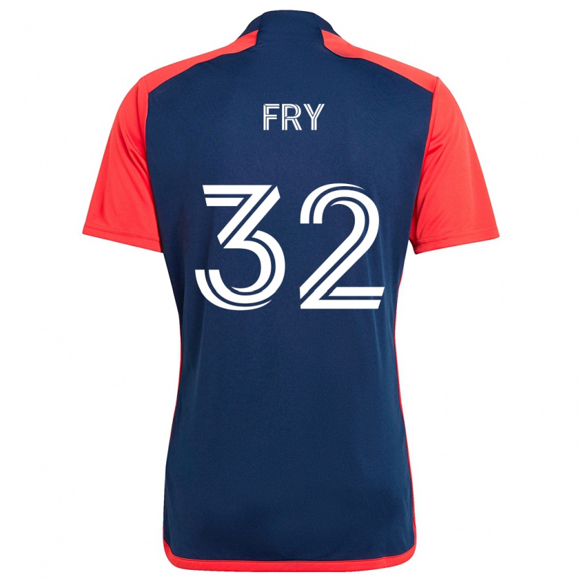 Kandiny Kinder Malcolm Fry #32 Blau Rot Heimtrikot Trikot 2024/25 T-Shirt