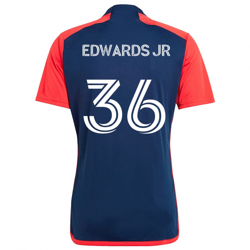 Kandiny Kinder Earl Edwards Jr. #36 Blau Rot Heimtrikot Trikot 2024/25 T-Shirt