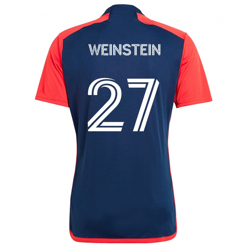 Kandiny Kinder Max Weinstein #27 Blau Rot Heimtrikot Trikot 2024/25 T-Shirt