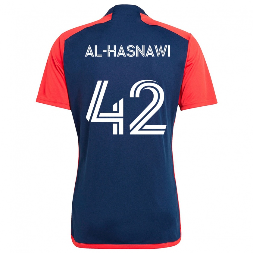 Kandiny Kinder Moshtaba Al-Hasnawi #42 Blau Rot Heimtrikot Trikot 2024/25 T-Shirt