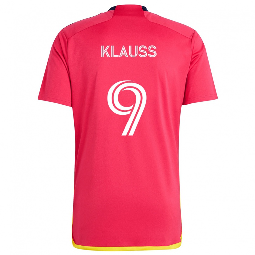 Kandiny Kinder João Klauss #9 Rot Blau Heimtrikot Trikot 2024/25 T-Shirt