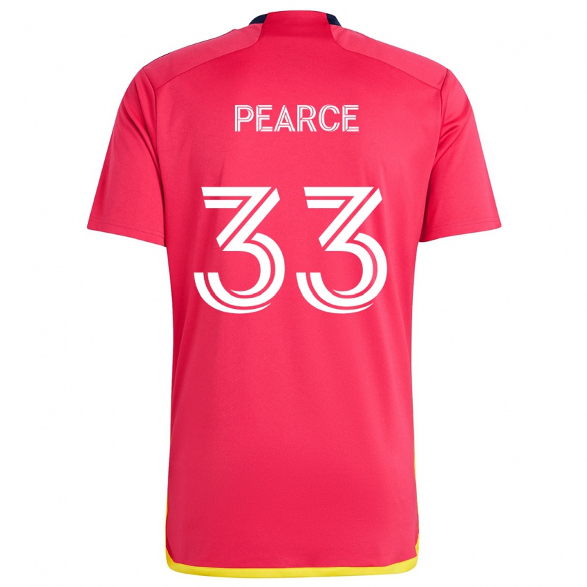 Kandiny Kinder Tyson Pearce #33 Rot Blau Heimtrikot Trikot 2024/25 T-Shirt