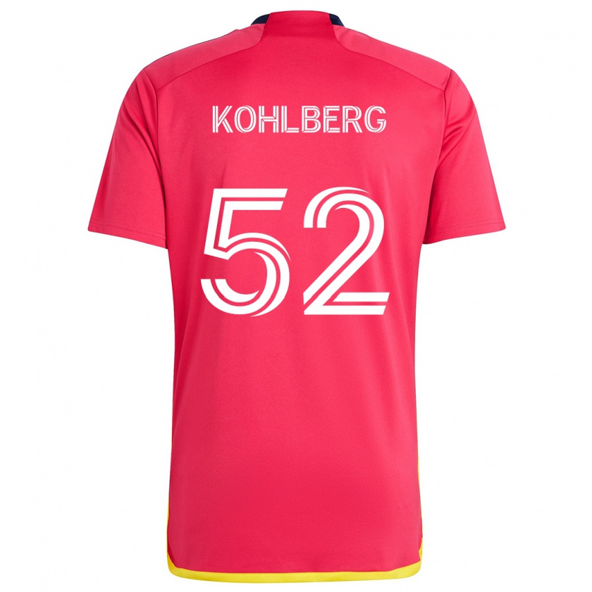 Kandiny Kinder Andrew Kohlberg #52 Rot Blau Heimtrikot Trikot 2024/25 T-Shirt