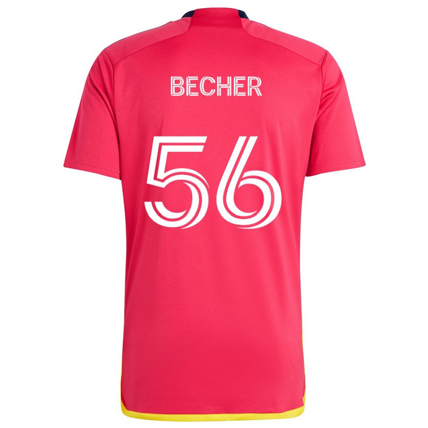 Kandiny Kinder Ryan Becher #56 Rot Blau Heimtrikot Trikot 2024/25 T-Shirt