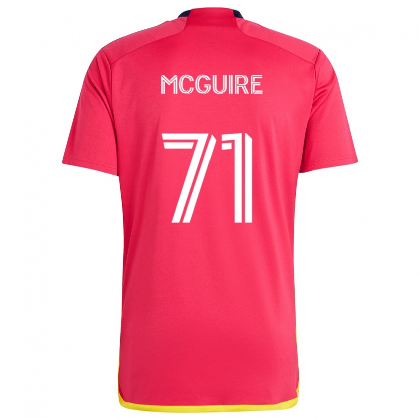 Kandiny Kinder Nolan Mcguire #71 Rot Blau Heimtrikot Trikot 2024/25 T-Shirt