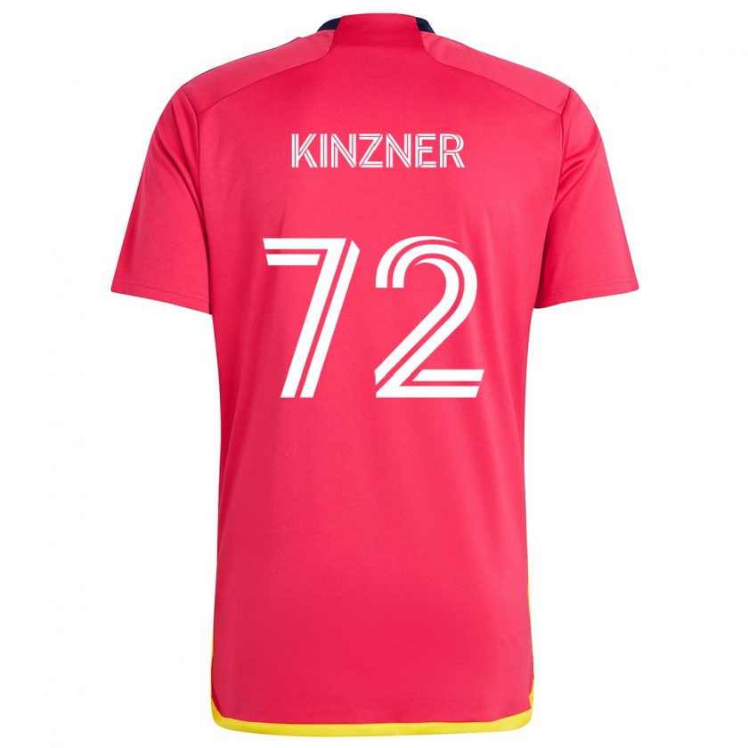 Kandiny Kinder Eric Kinzner #72 Rot Blau Heimtrikot Trikot 2024/25 T-Shirt