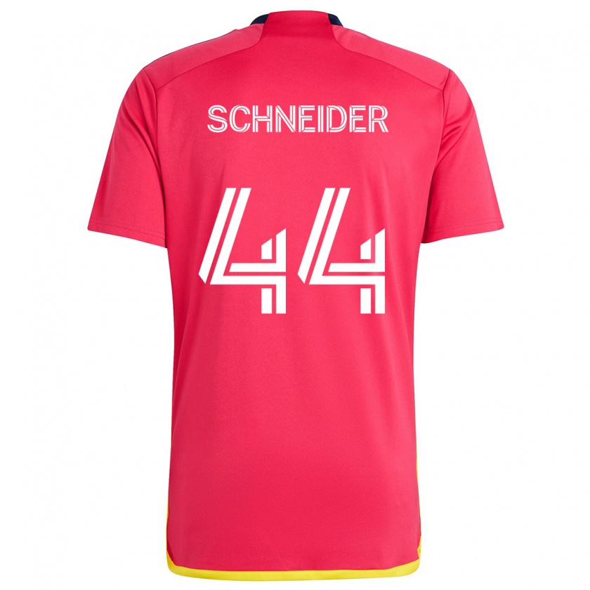 Kandiny Kinder Max Schneider #44 Rot Blau Heimtrikot Trikot 2024/25 T-Shirt