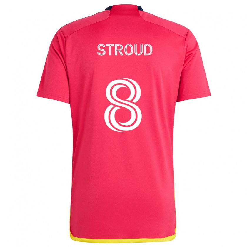 Kandiny Kinder Jared Stroud #8 Rot Blau Heimtrikot Trikot 2024/25 T-Shirt